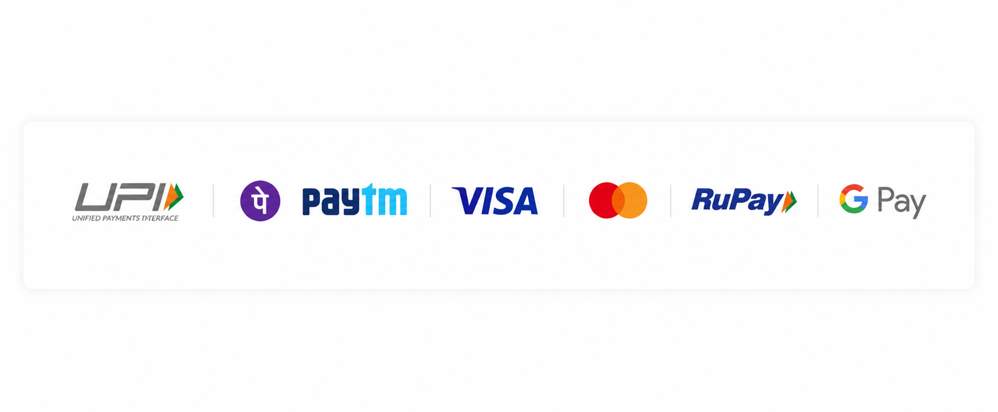 Accepted Payment Methods