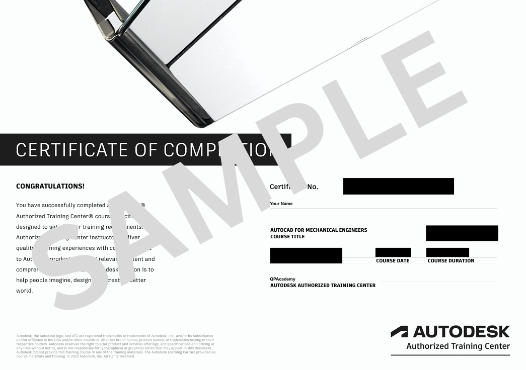 Autodesk Certificate