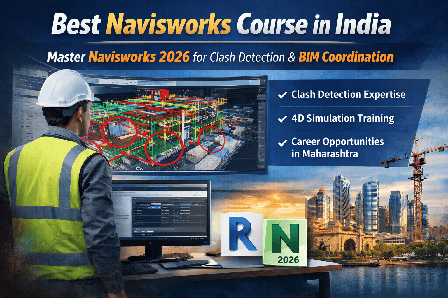 Best Navisworks Course in India for BIM Coordination and Clash Detection Training